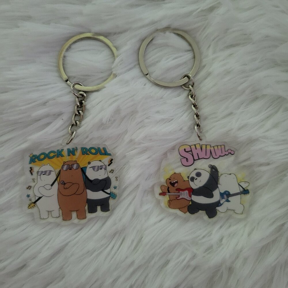 We Bare Bears Keychain Set